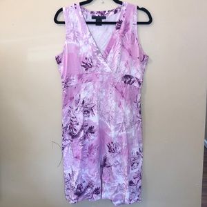 Pink floral dress